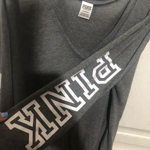 Long Sleeve VS Pink shirt